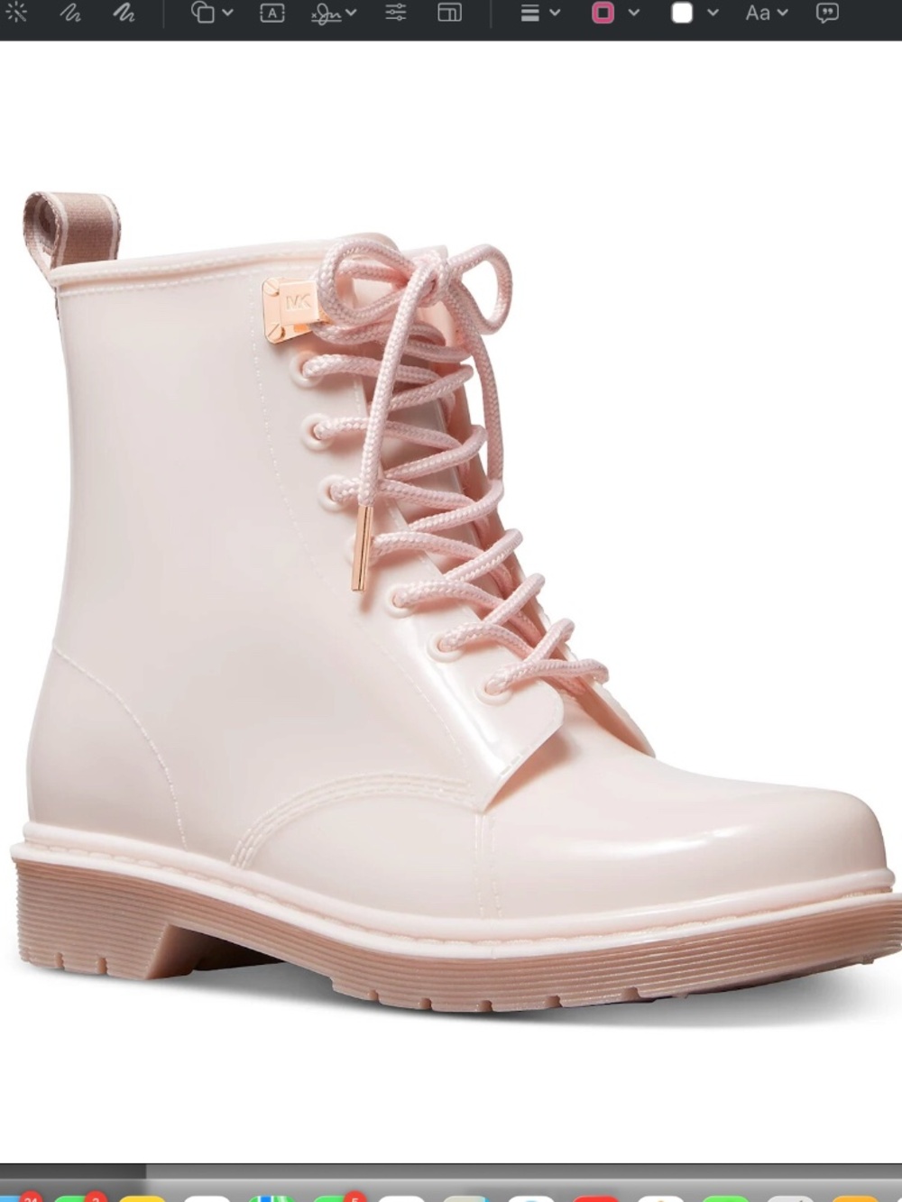 Michael KORS TAVIE, COMBAT RAIN BOOTS
